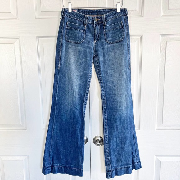 True Religion Denim - True Religion Gemma Trouser Low Rise Wide Leg Jeans